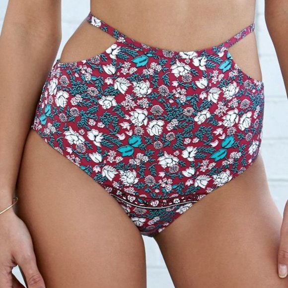 Some Days Lovin Be Wild Floral Bikini Bottom - Picture 1 of 6